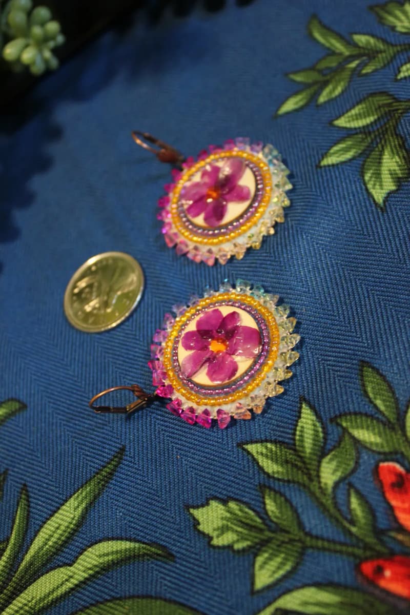Earrings — handmade by Danielle Piper