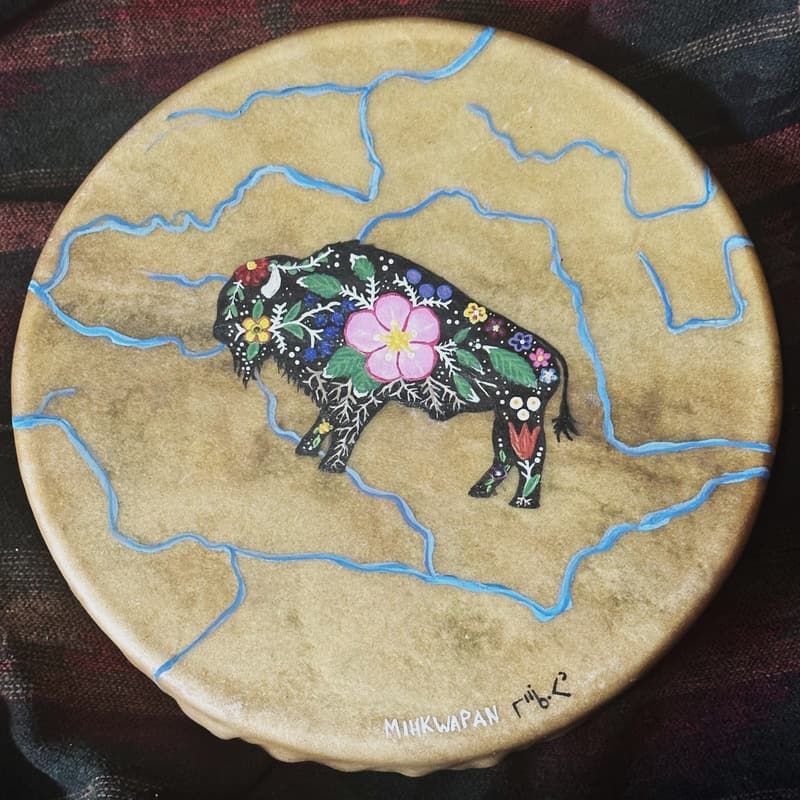 Painted Hand Drums — artwork by Danielle Piper
