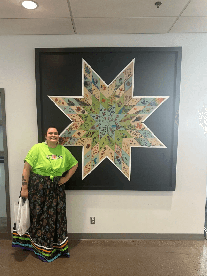 Kinosew Quilt — artwork by Danielle Piper